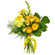 Желтый букет из роз и хризантем. Лаос